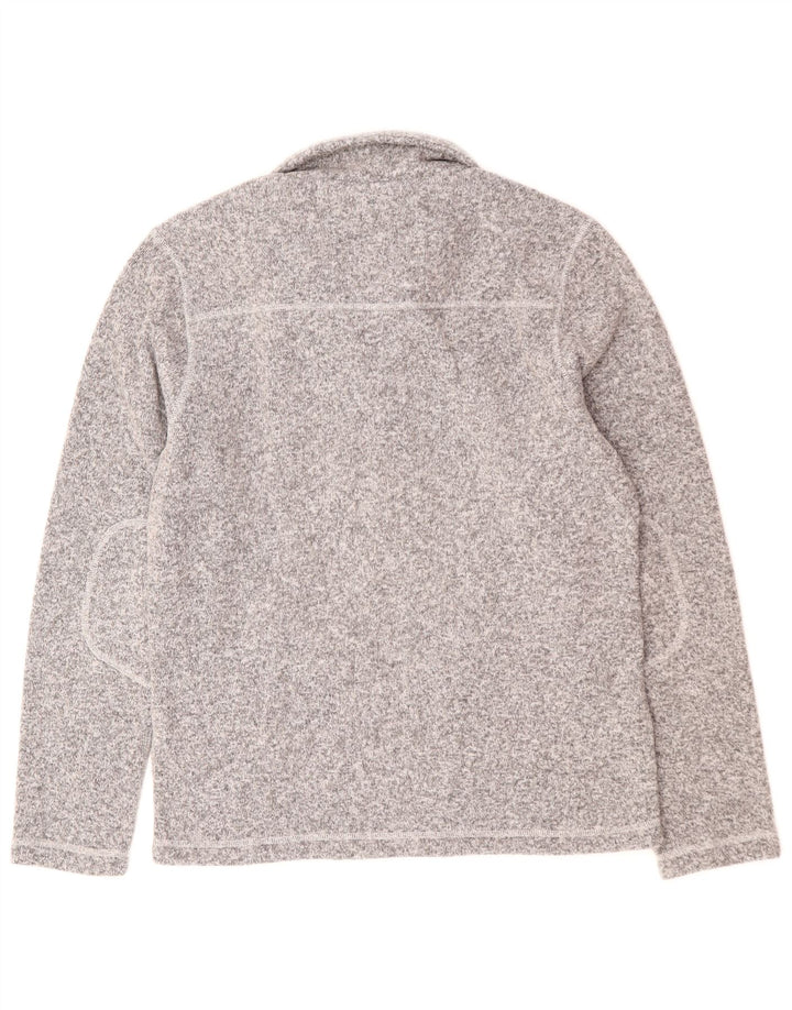 The North Face Herren-Trainingsanzug-Oberteil, Jacke, klein, grau geflecktes Polyester