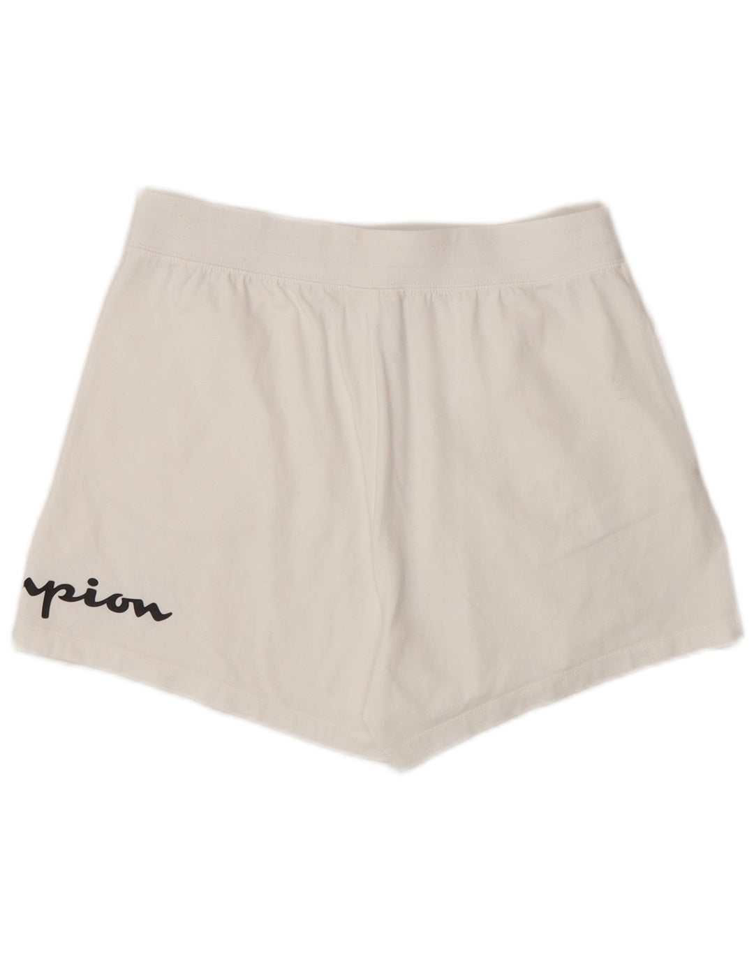 Champion Damen Graphic Sport Shorts UK 12 Medium Weiß
