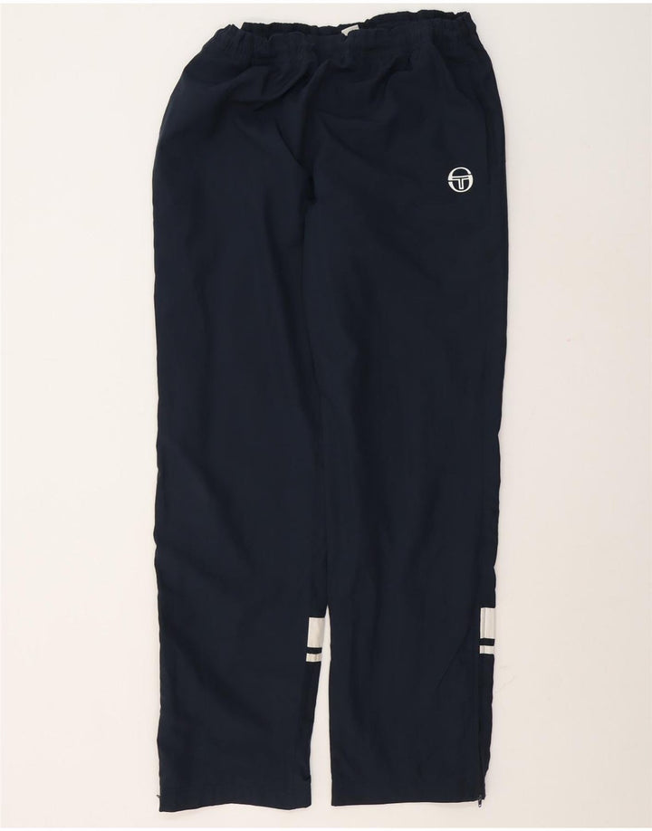 Sergio Tacchini Herren-Trainingshose, mittleres Marineblau, Farbblock