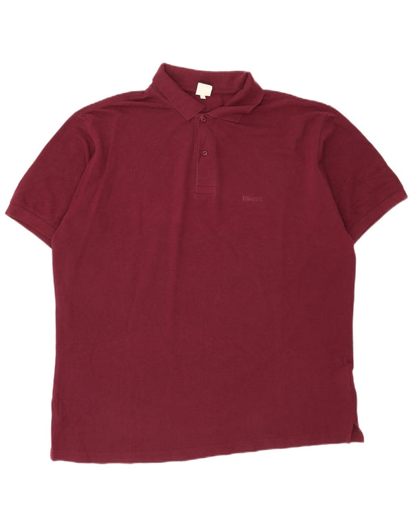 Spalding Herren Poloshirt 2XL Burgund Baumwolle