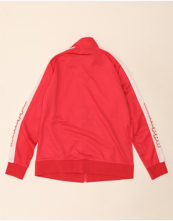 Kappa Womens Graphic Trainingsanzug Top Jacke UK 18 XL Rosa Farbblock