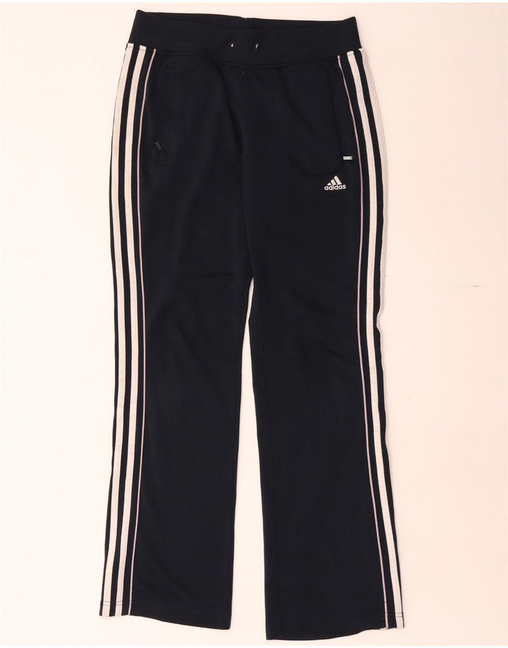 Adidas Damen Trainingshose UK 10 Small Schwarz Polyester