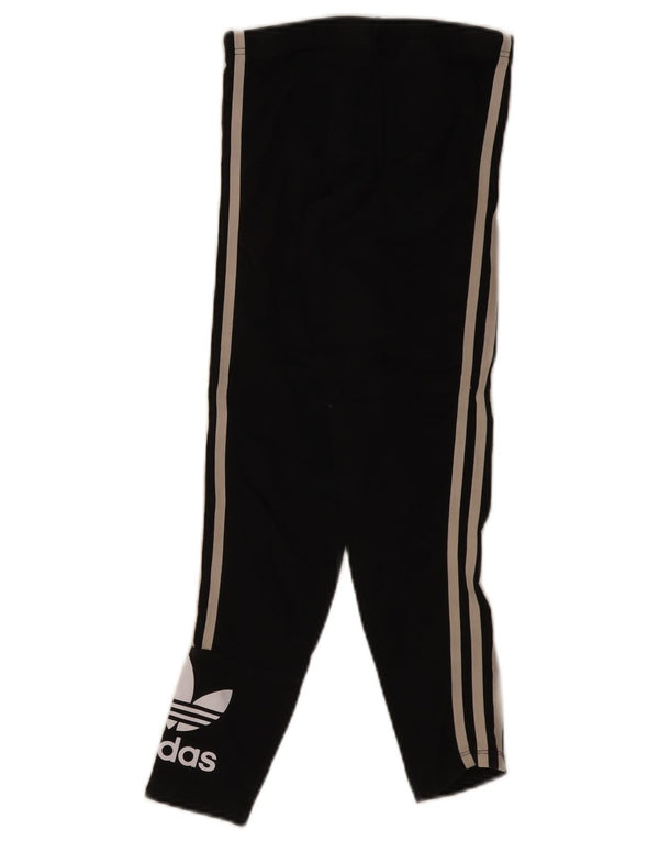 Adidas Leggings mit Grafik für Mädchen, 10–11 Jahre, schwarze Baumwolle