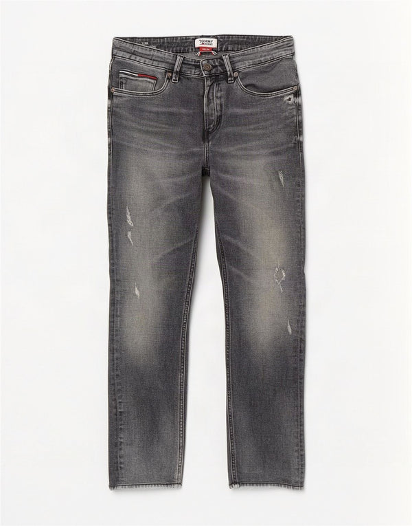 Tommy Hilfiger Damen Scanton Distressed Slim Jeans W30 L27 Graue Baumwolle