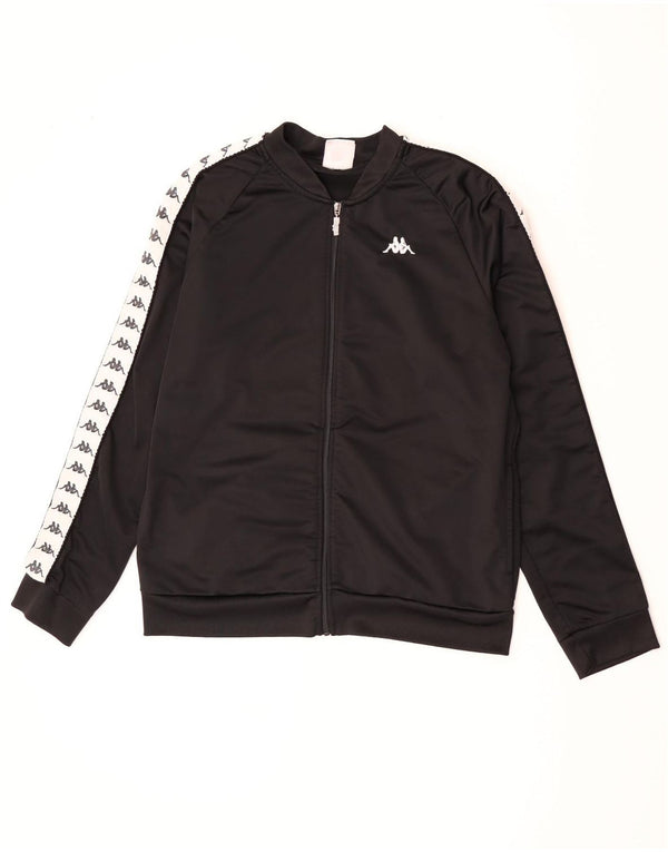 Kappa Herren Graphic Trainingsanzug Top Jacke XL Schwarz Polyester