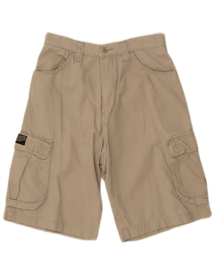 FREEGO Herren Cargoshorts W30 Mittelbeige Baumwolle