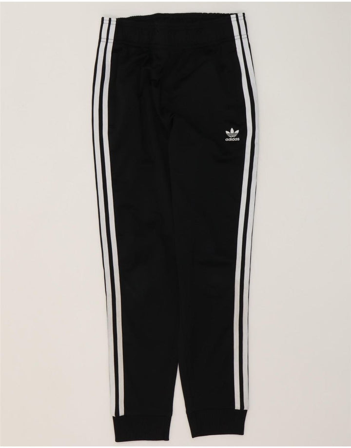 Adidas Jungen-Trainingshose, Jogginghose, 11–12 Jahre, schwarzes Polyester