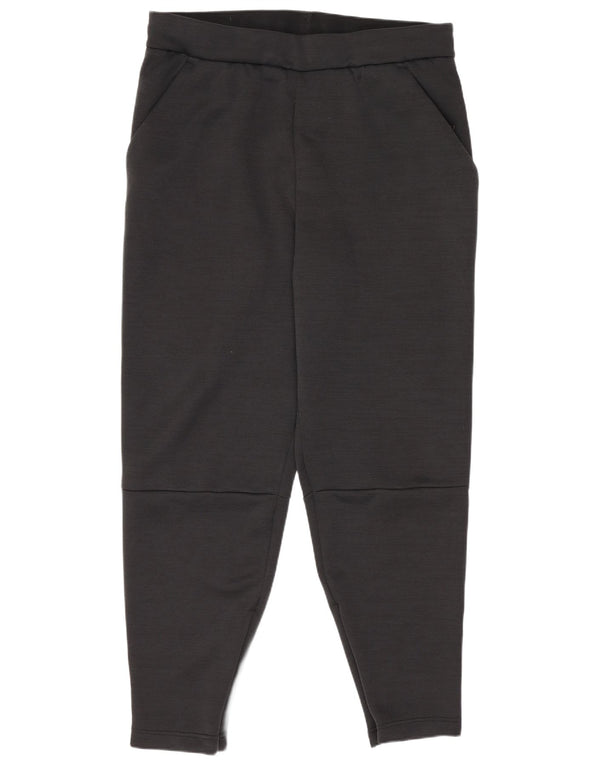 Adidas Damen Trainingshose Jogger UK 14 Große schwarze Baumwolle