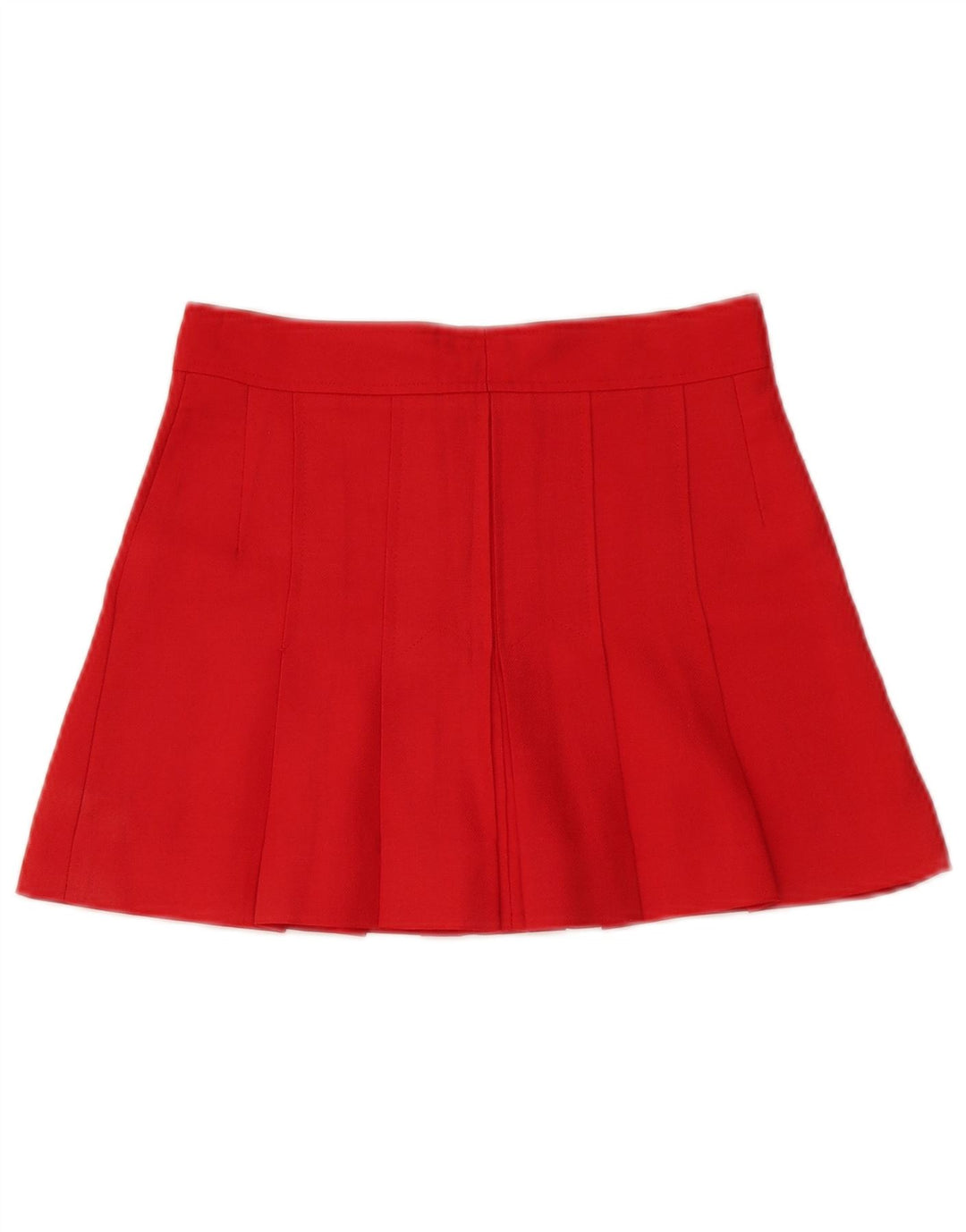 Vintage Damen Mini A-Linie Rock W28 Mittelrot