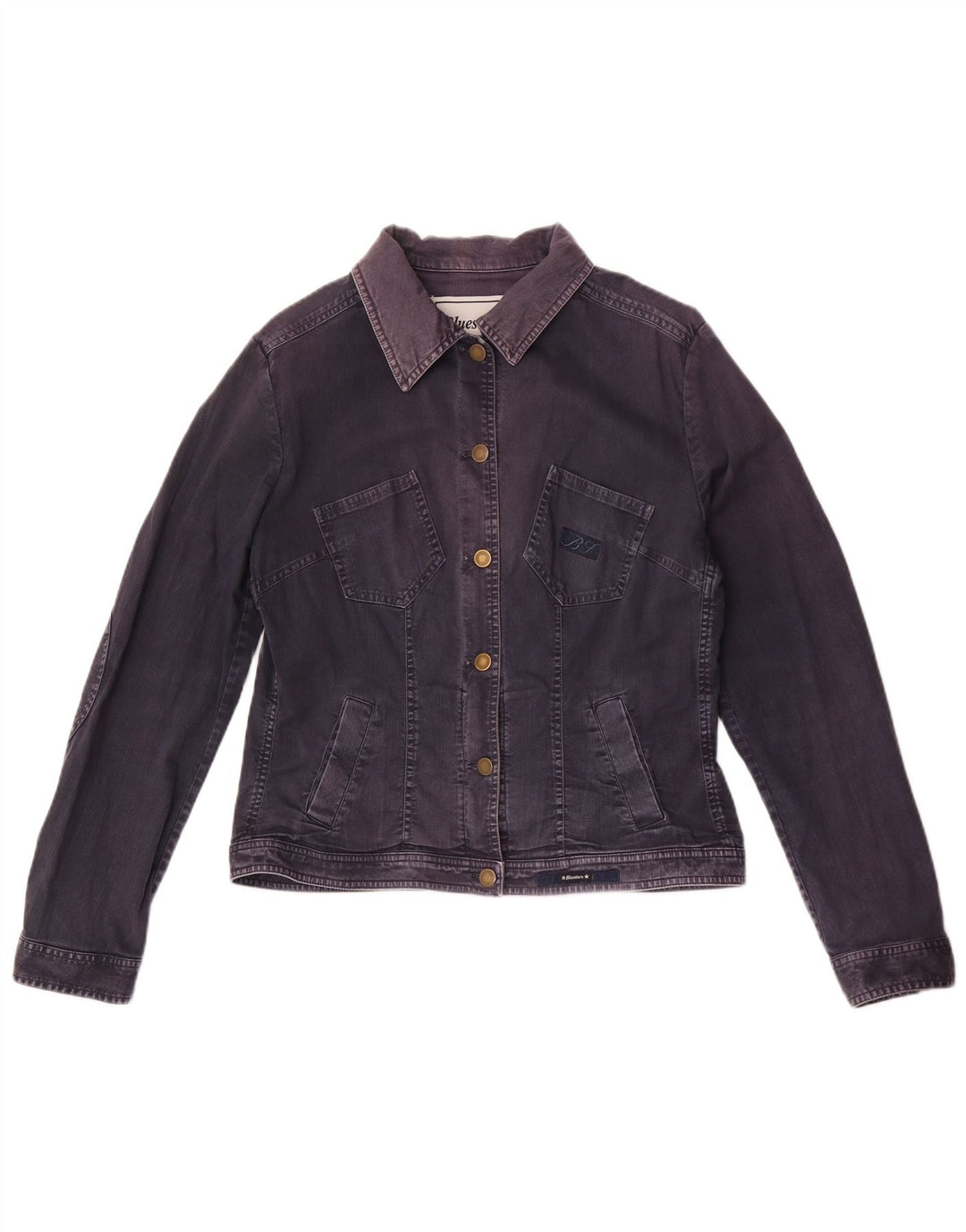 Bluestars Damen Jeansjacke UK 16 Large Marineblaue Baumwolle