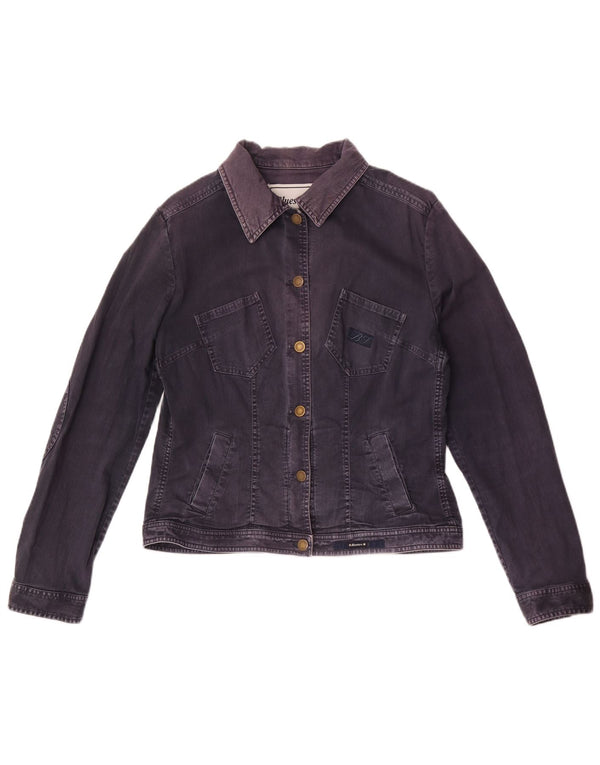 Bluestars Damen Jeansjacke UK 16 Large Marineblaue Baumwolle