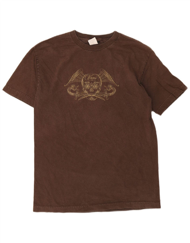 Vans Herren T-Shirt mit Grafik, Größe S, Braun