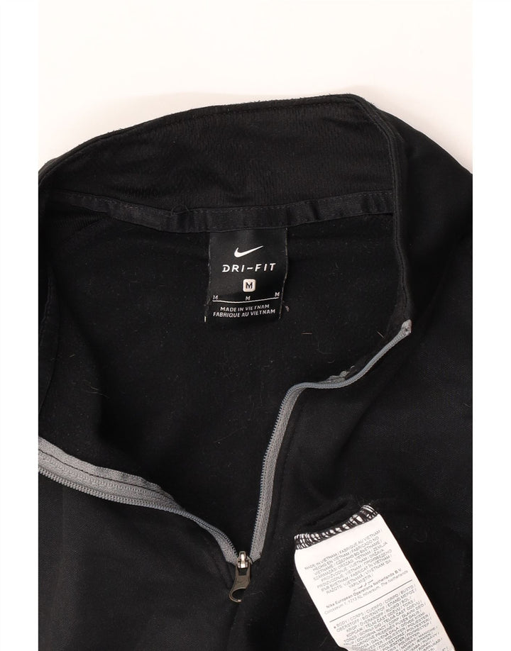 Nike Herren Dri Fit Grafik-Sweatshirt-Pullover, Mittelschwarz, Farbblock