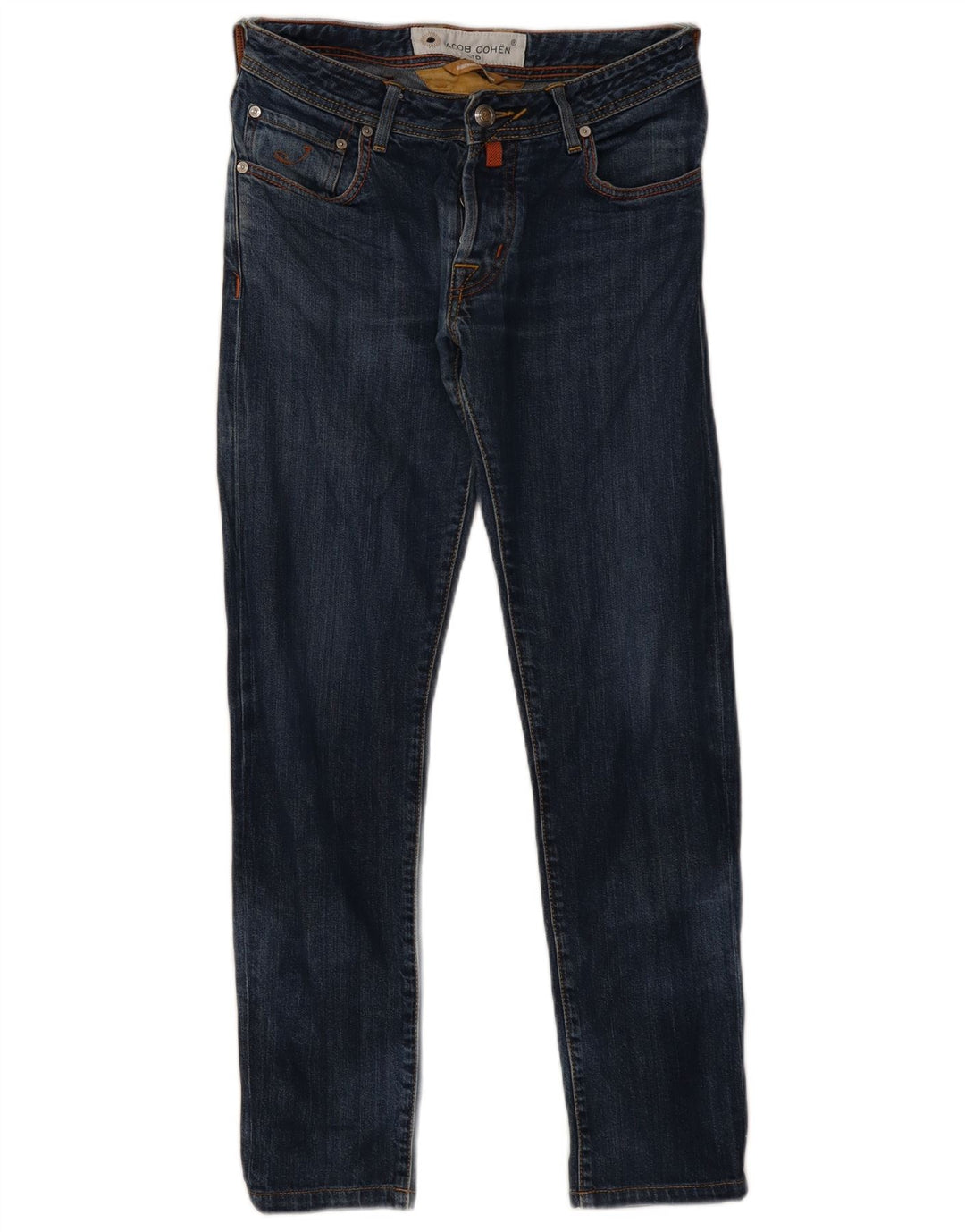 Handgefertigte Slim-Jeans für Damen von Jacob Cohen, W31, L28, blaue Baumwolle