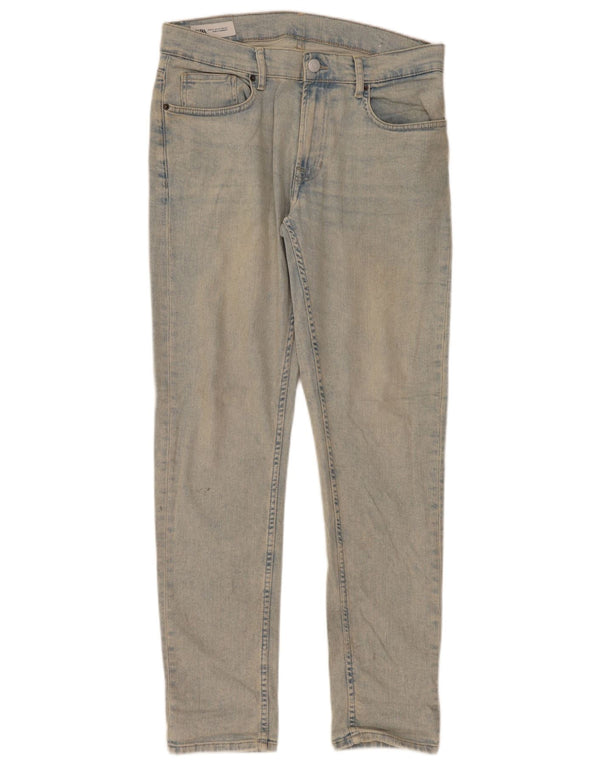 Zara Herren Slim Jeans EU 42 Large W32 L32 Blaue Baumwolle
