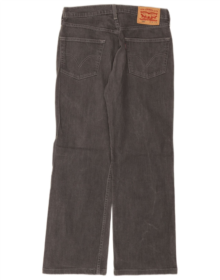 Levi's Herren 506 Straight Jeans W32 L28 Graue Baumwolle