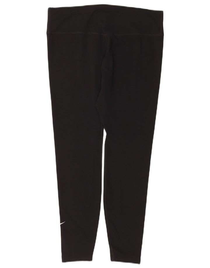 NIKE Damen Dri Fit Leggings UK 18 XL Schwarz Polyester