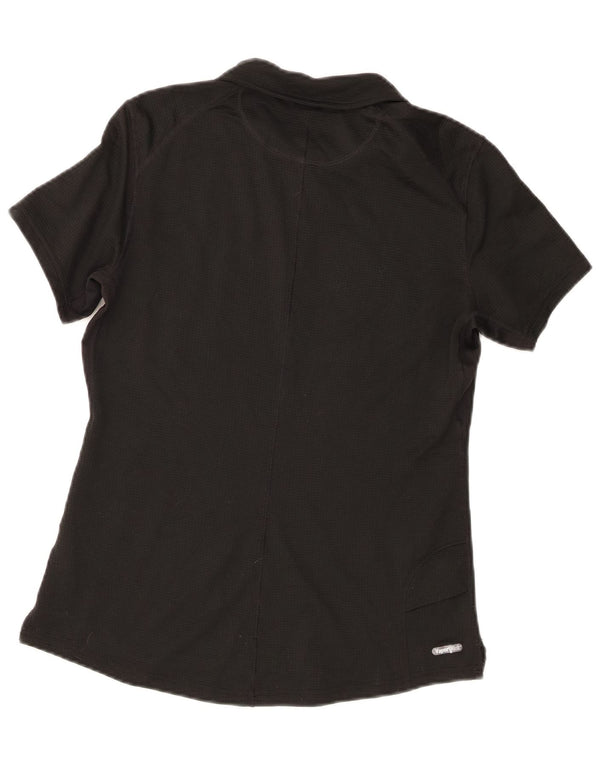 The North Face Damen-Poloshirt UK 12 Mittelschwarzes Polyester