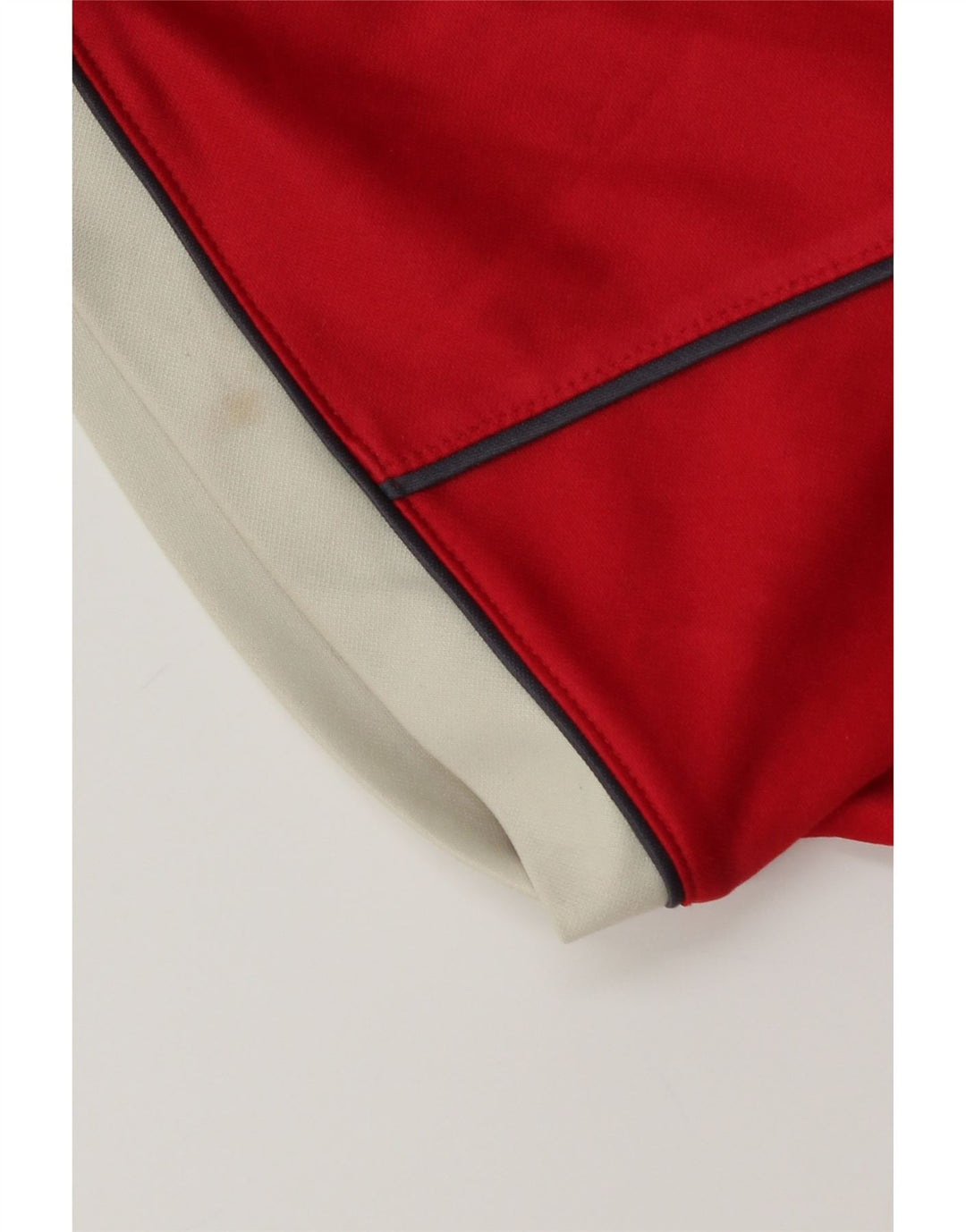 Lotto Herren-Poloshirt UK 40/42, großes rot gestreiftes Polyester