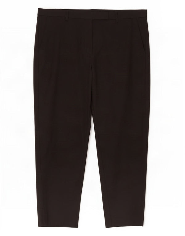 Marks & Spencer Damen Tapered Cropped-Hose UK 18 XL W38 L25 Schwarz