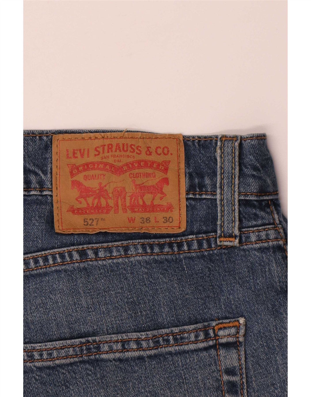 Levi's Herren 527 Bootcut Jeans W36 L30 Blau