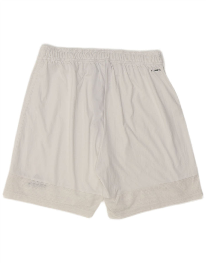 Adidas Herren Aeroready Sport Shorts Großes weißes Polyester