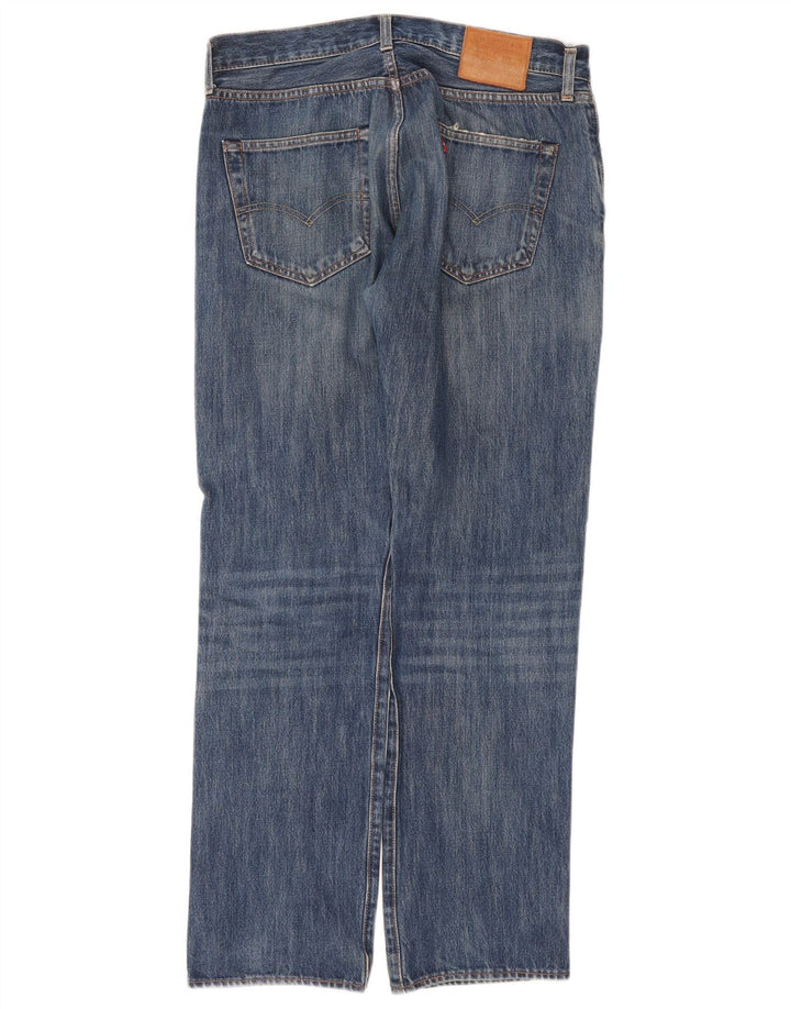 Levi's Herren 501 Straight Jeans W32 L32 Blaue Baumwolle