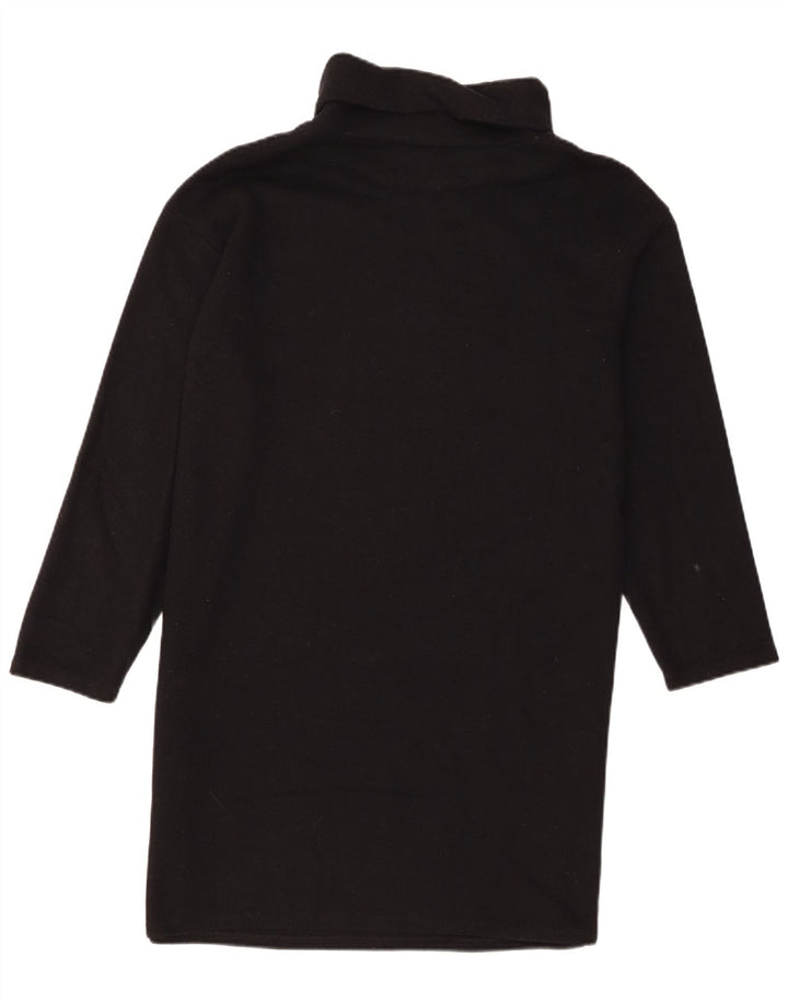 Marks & Spencer Langarm-Pulloverkleid für Damen, UK 14, Größe L, Schwarz, Polyester