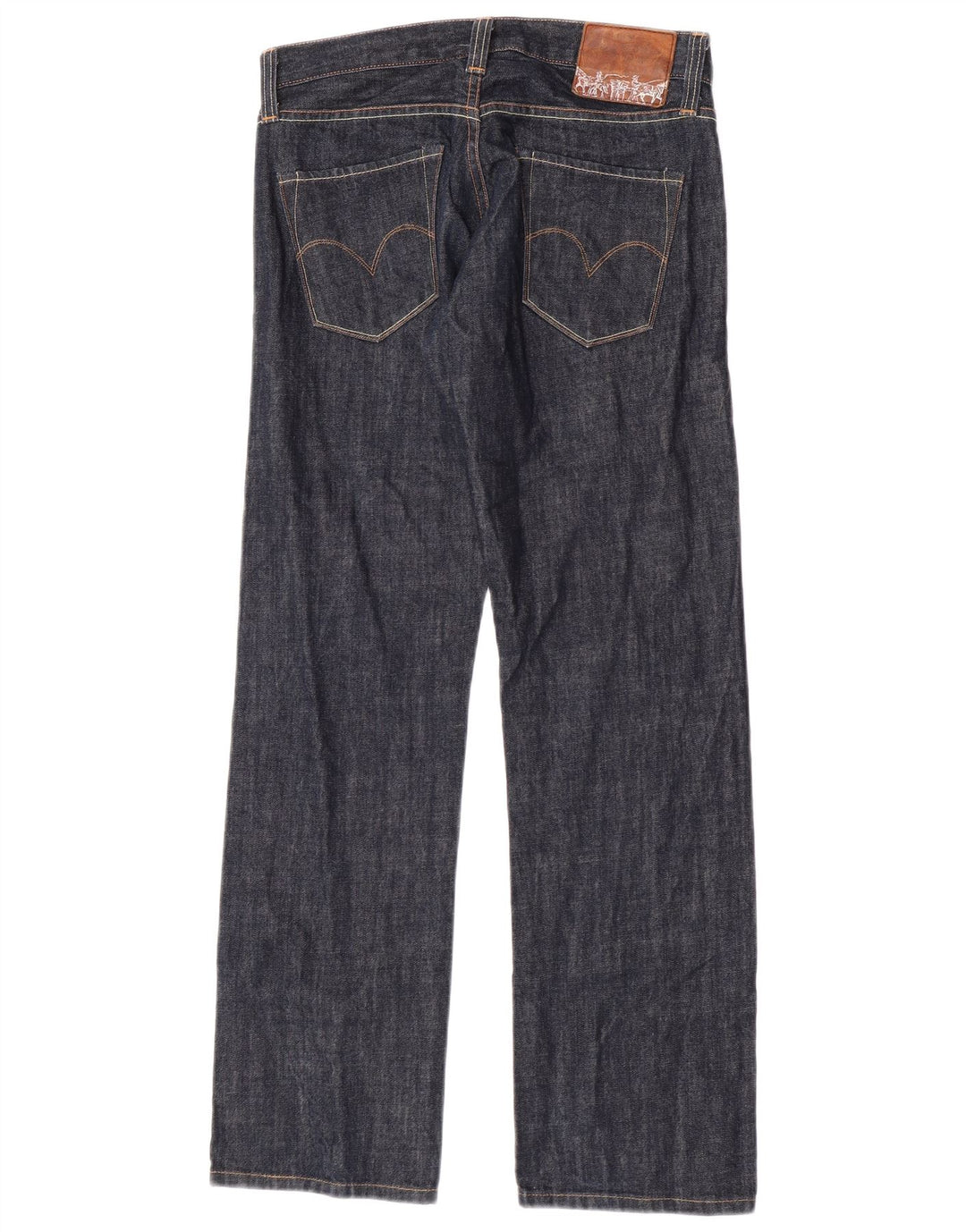 Levi's Damen Straight Jeans W30 L31 Marineblaue Baumwolle