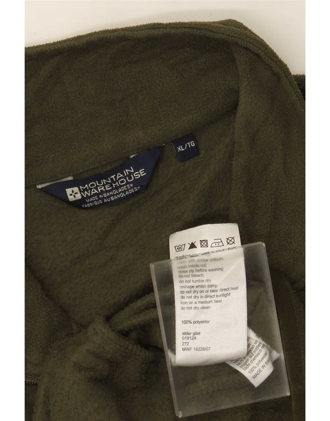 Mountain Warehouse Herren-Fleeceweste, UK 42, XL, Khaki, Polyester