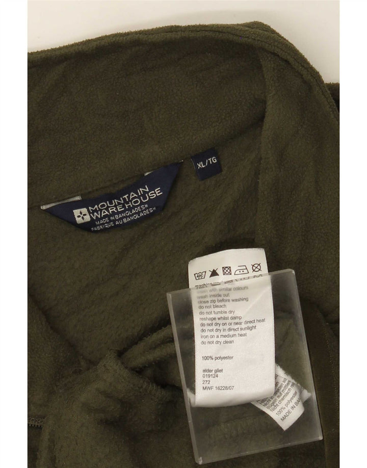 Mountain Warehouse Herren-Fleeceweste, UK 42, XL, Khaki, Polyester