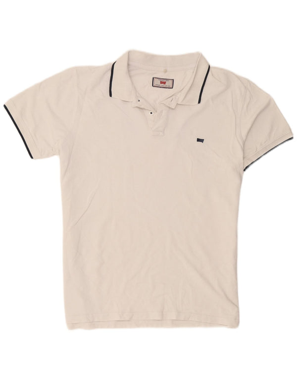 Carrera Herren-Poloshirt mit normaler Passform, XL, weiß gestreift, Baumwolle