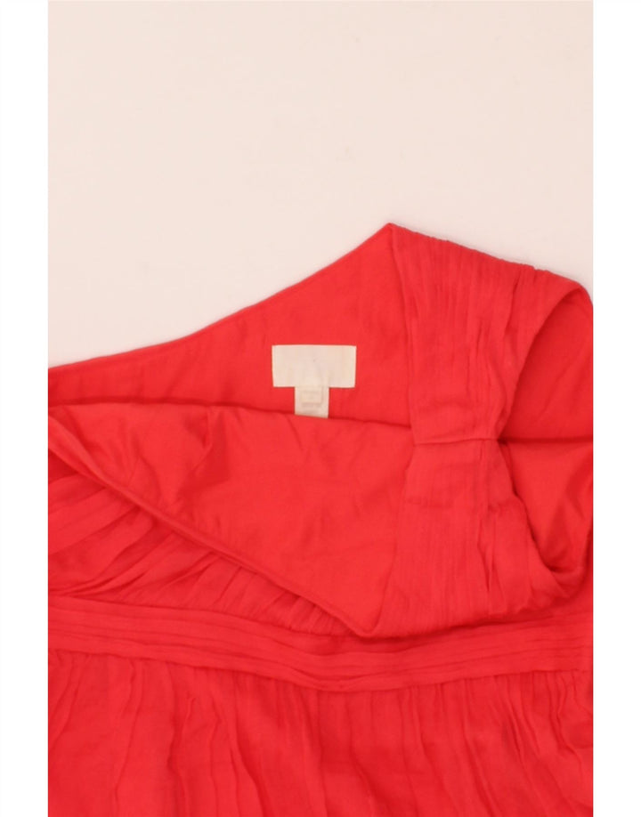 J. CREW Womens One Shoulder Dress US 12 Large Red Silk Vintage J. Crew and Second-Hand J. Crew from Messina Hembry 