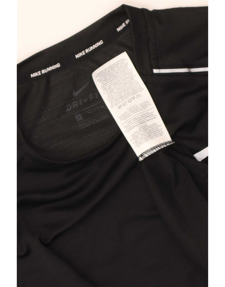 Nike Herren Dri Fit T-Shirt Top Medium Schwarz Polyester