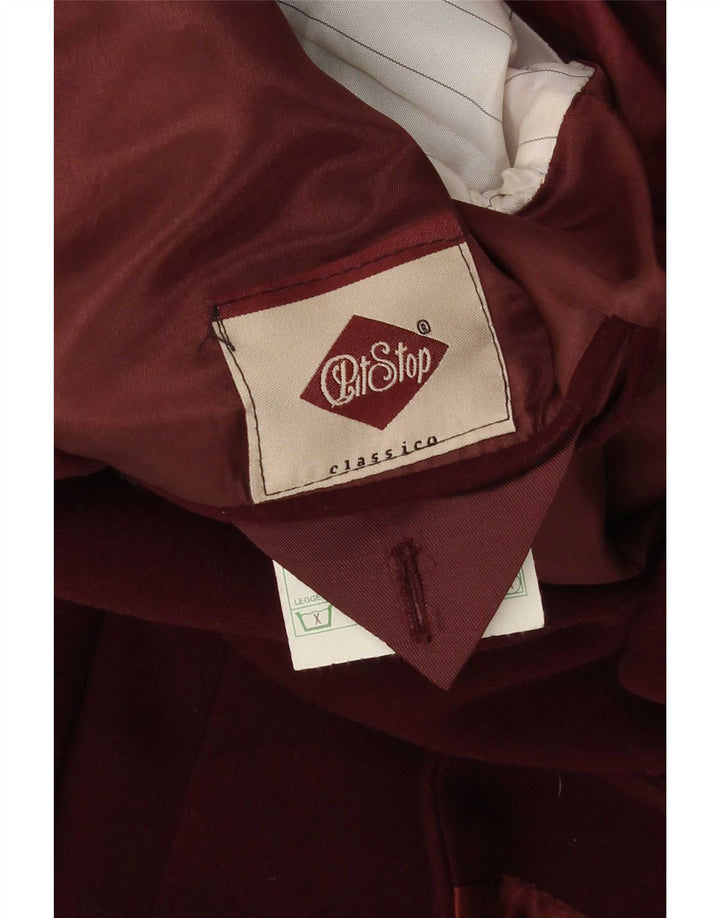 Pit Stop Herren-Blazer mit 2 Knöpfen, IT 54, 2XL, bordeauxrote Wolle