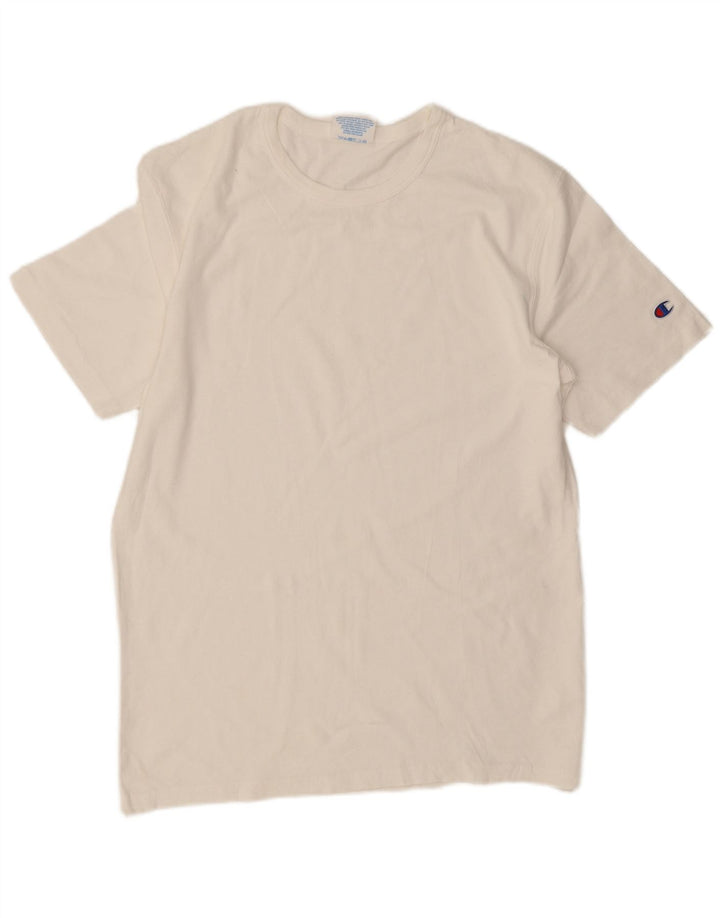 CHAMPION Herren Heritage T-Shirt Top aus mittelweißer Baumwolle
