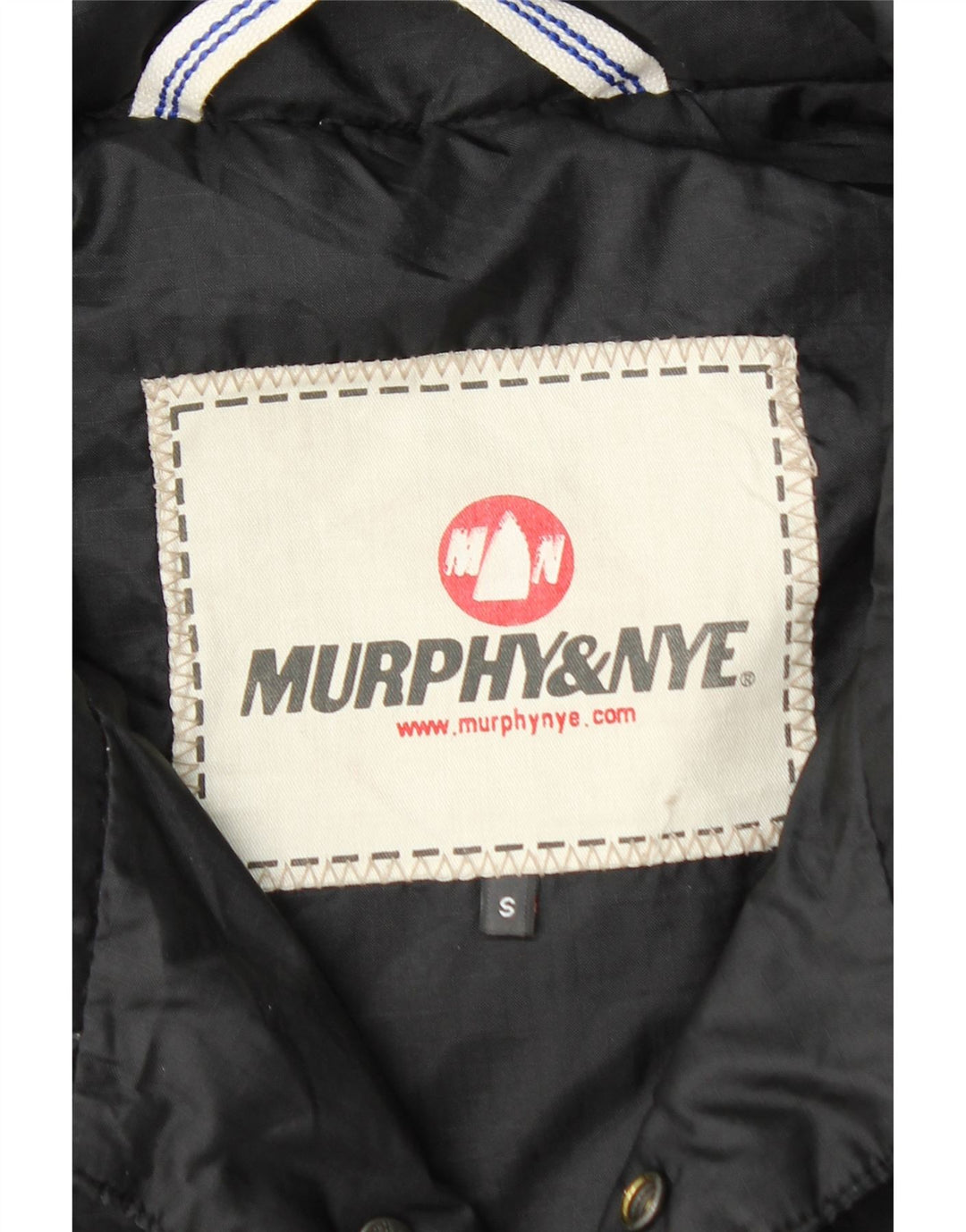 MURPHY & NYE Herren Wattierte Weste UK 36 Small Schwarz Polyamid