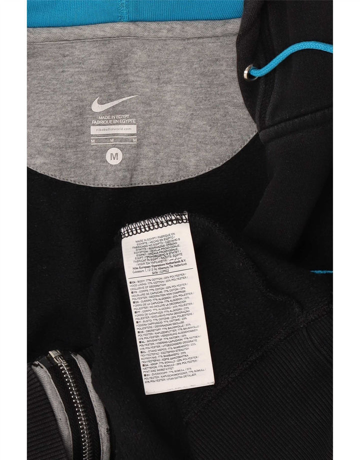 Nike Herren-Kapuzenpullover mit Reißverschluss, mittelschwarz, Baumwolle
