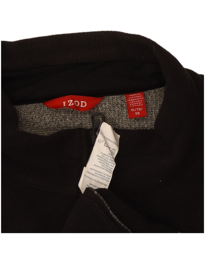 IZOD Herren-Trainingsanzug-Oberteil, Jacke, XL, Grau, Colourblock-Polyester