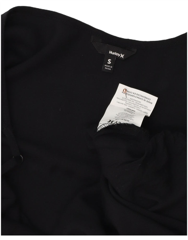 HARLEY Damen Cami Top UK 10 Small Schwarz Rayon
