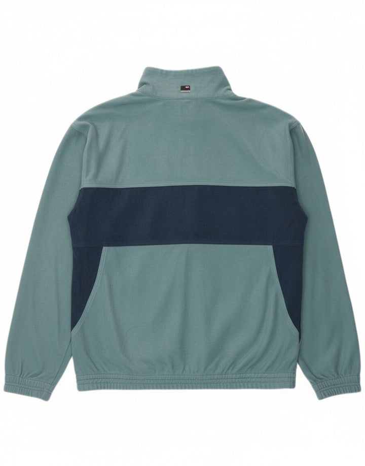 Mc Kees Herren-Trainingsanzugoberteil, mittelblaues Farbblock-Polyester