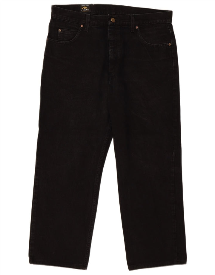 Lee Herren Straight Jeans W36 L27 Schwarz