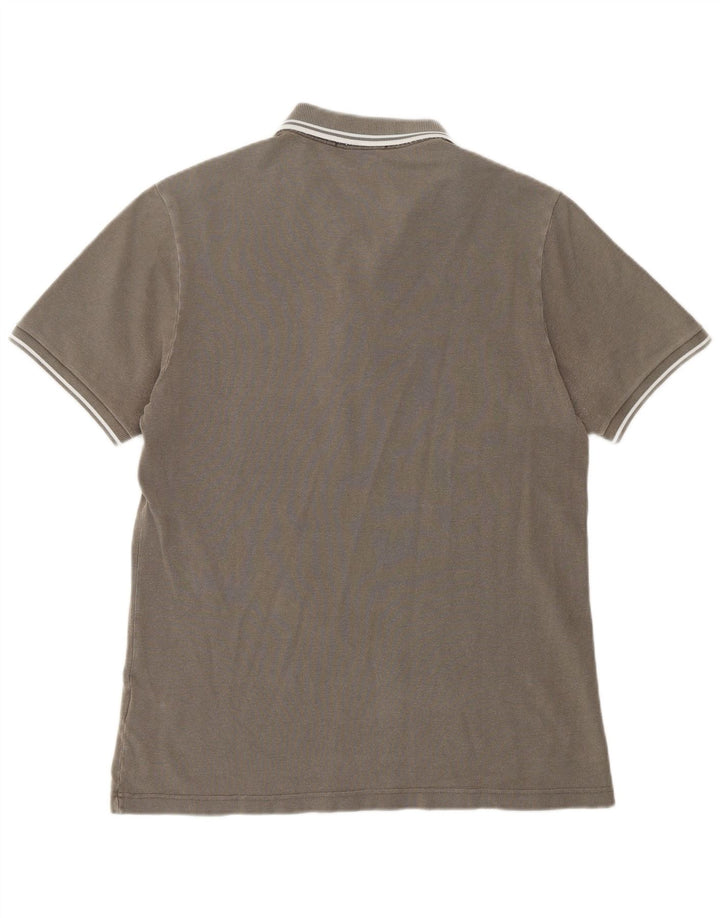 Fred Perry Herren-Poloshirt aus mittelgrauer Baumwolle