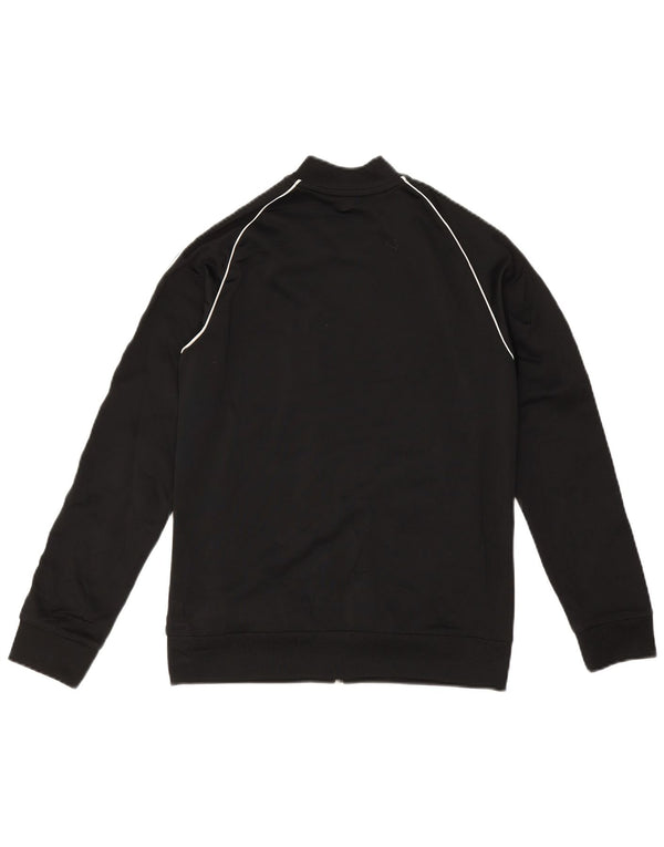 Adidas Jungen Trainingsanzug Top Jacke 12-13 Jahre Schwarzes Polyester