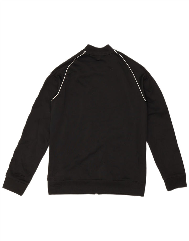 Adidas Jungen Trainingsanzug Top Jacke 12-13 Jahre Schwarzes Polyester