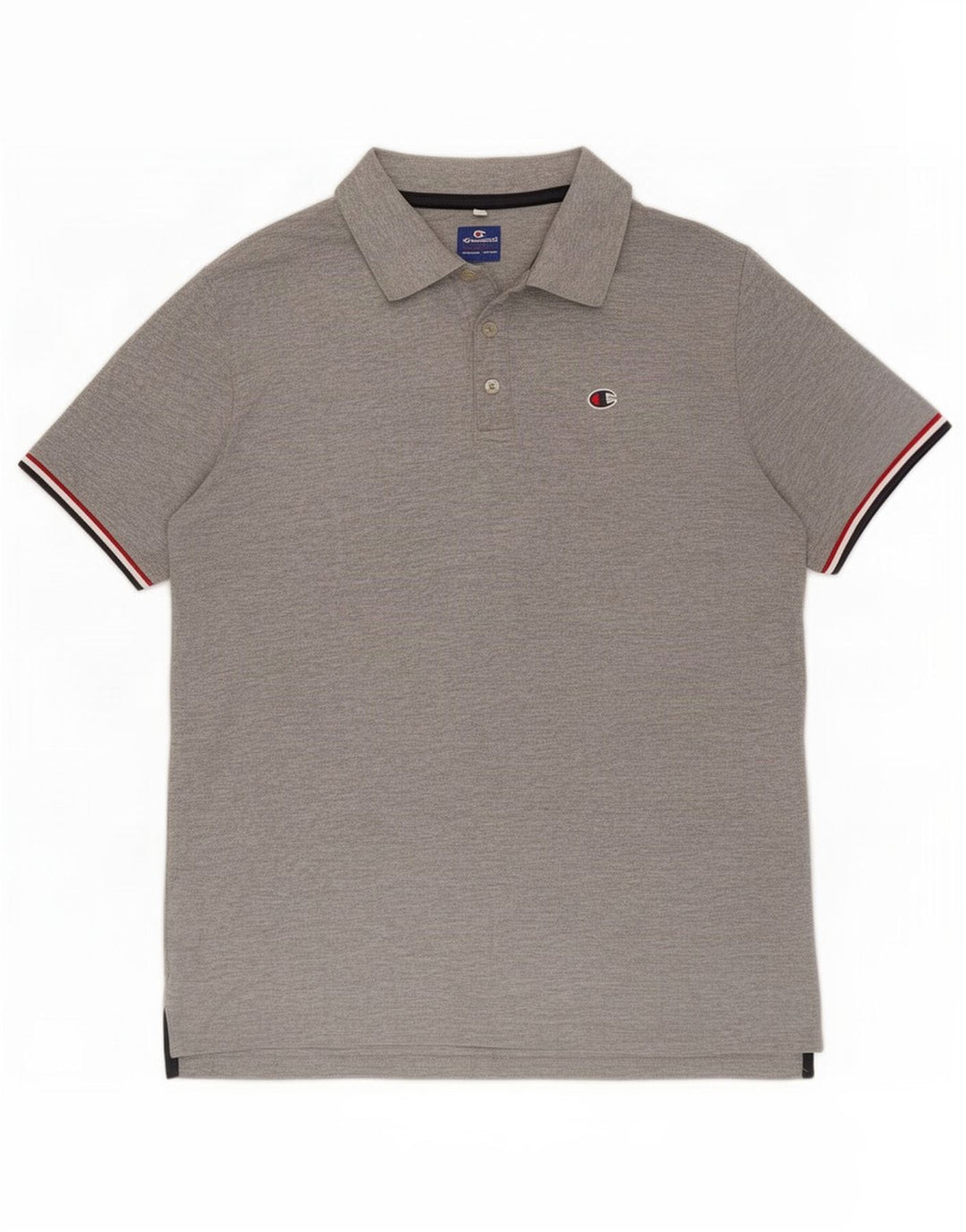 Champion Herren-Poloshirt aus mittelgrauer Baumwolle