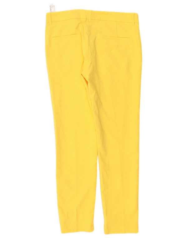 Zara Slim Chino-Hose für Damen, EU 38, Größe S, W28, L28, Gelb, Baumwolle