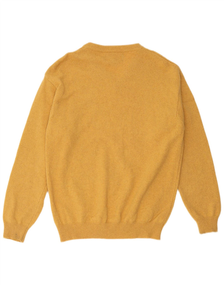 Marlboro Classics Herren-Pullover mit V-Ausschnitt, groß, gelbe Wolle