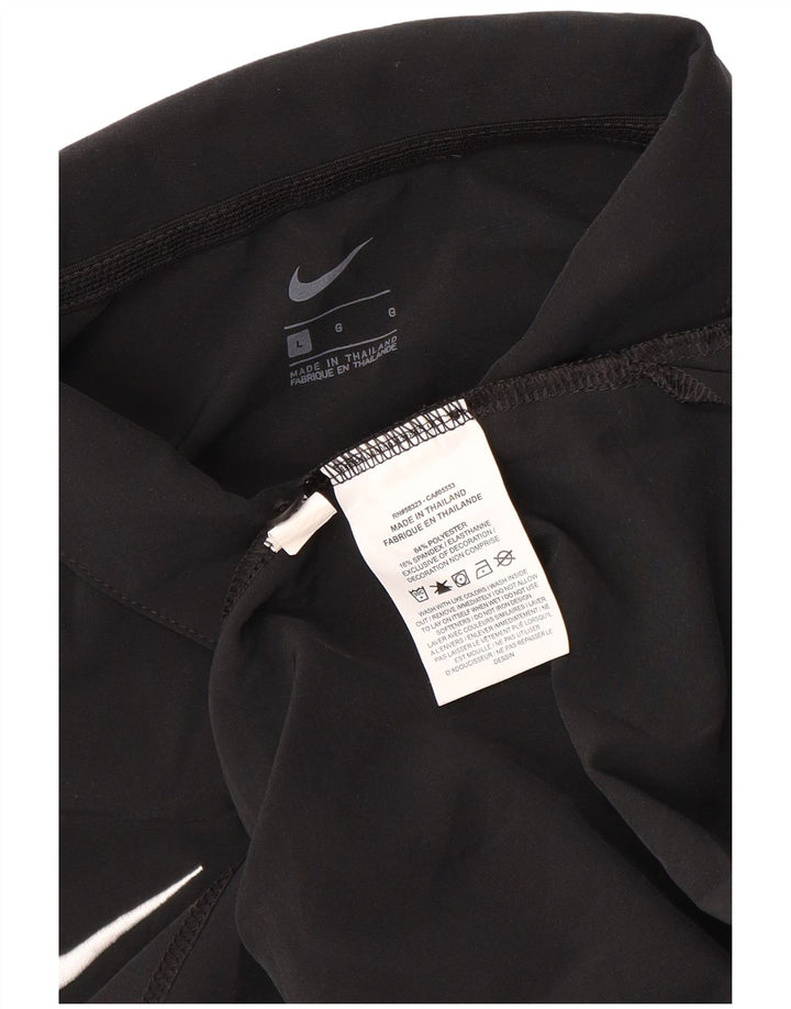 NIKE Herren-Poloshirt, großes schwarzes Polyester