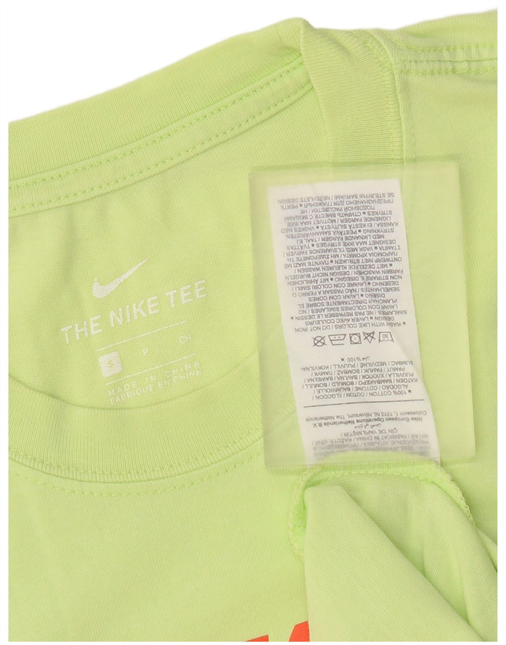 Nike Herren-T-Shirt mit Grafik, Größe S, grüne Baumwolle